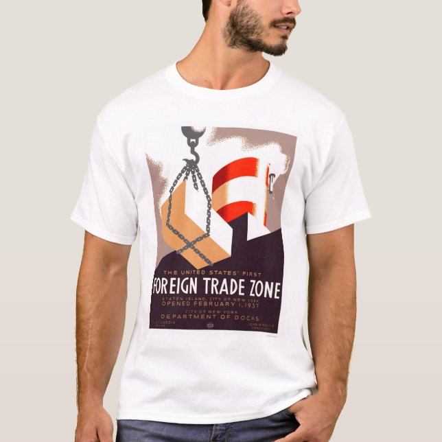 Camiseta Comércio de Staten Island WPA 1937 (Frente)