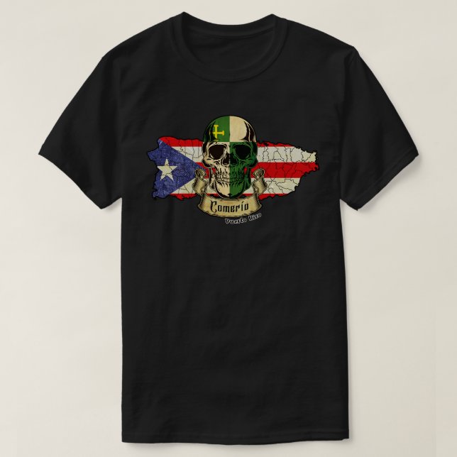 Camiseta Comerio Isla de Porto Rico (Frente do Design)