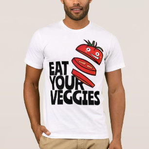 Camiseta Comestíveis personalizáveis - Versão do tomate