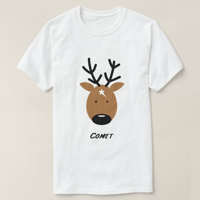 Camiseta Comet Reindeer (Frente do Design)