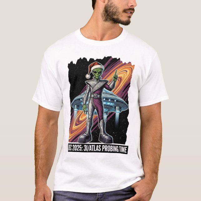 Camiseta Cometa ATLAS 3I engraçado (Frente)