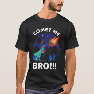 Camiseta Cometa Me Bro Engraçado Boxe T Rex Dinossauro Troc