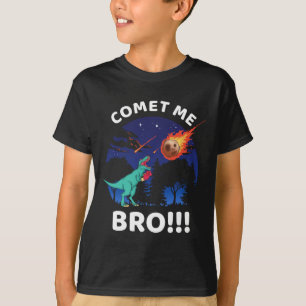 Camiseta Cometa Me Irmão T Rex Boxe Engraçado Dinossauro Pu