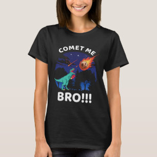 Camiseta Cometa Me Irmão T Rex Boxe Engraçado Dinossauro Tr
