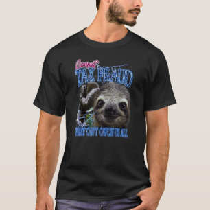 Camiseta Cometer Fraude Fiscal Retro Bootleg Rap Sloth Stre