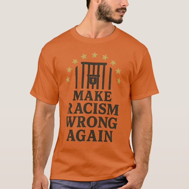 CAMISETA COMETER O RACISMO ERRADO NOVAMENTE (Frente)