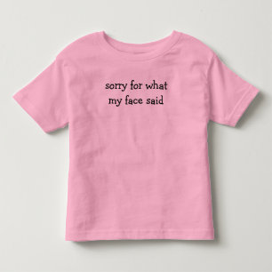 Camiseta Comfort Colors® Desculpe pelo que meu rosto disse