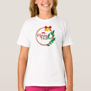 Camiseta Comfort Colors® Meninas Aquarela de Natal