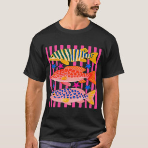 Camiseta Comfort Colors Peixes Empilhados Costeira