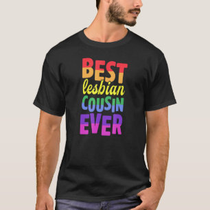 Camiseta Comi da família do orgulho lésbico primo Ever Lésb