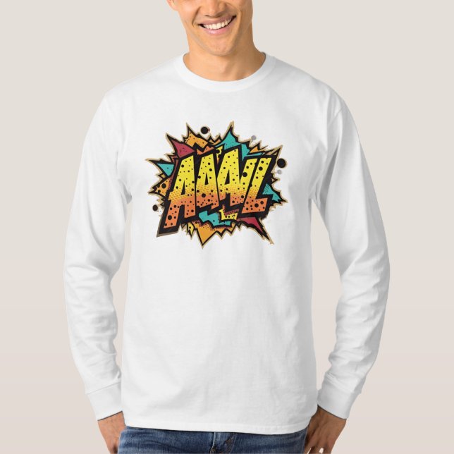 Camiseta "Comic Book Burst: AAAL! Pop Art (Frente)