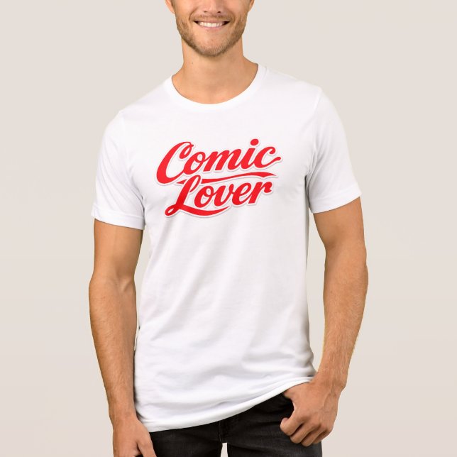 Camiseta Comic Book Lover Bold Design 4 (Frente)