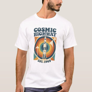 Camiseta Comic Highway – Diversão Pop Art para Fãs de Quadr
