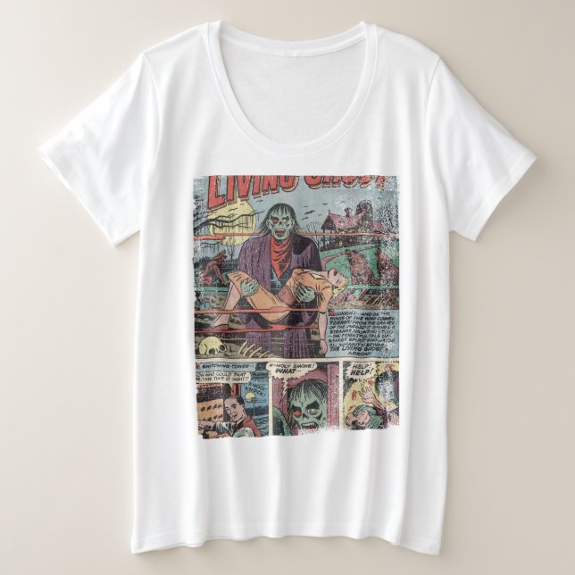 Camiseta Comic Vintage de 1950 (Frente do Design)