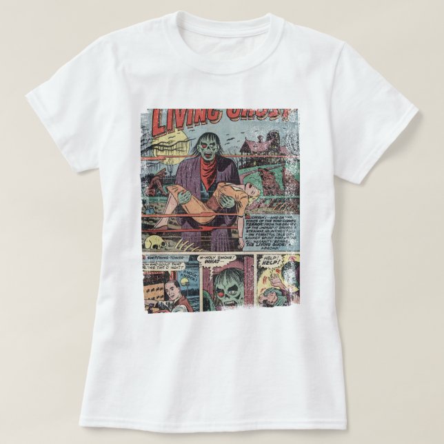 Camiseta Comic Vintage de 1950 (Frente do Design)