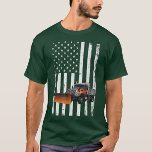 Camiseta Cômico OPERÁRIO Angustiado Motorista de Limpa Neve