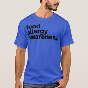 Camiseta Comida Alergia Sensibilização Simples Minimalista