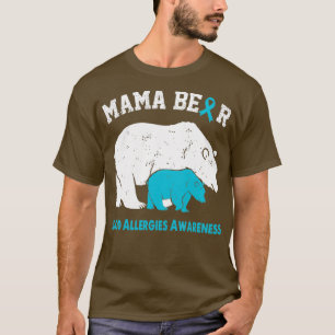 Camiseta COMIDA ALERGIAS de Consciencialização O Urso de So