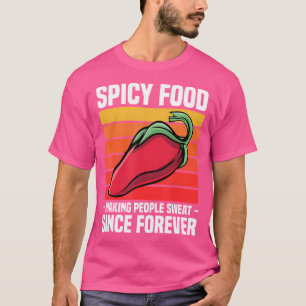 Camiseta Comida Apimentada Chili Pimenta Quente Mexicana