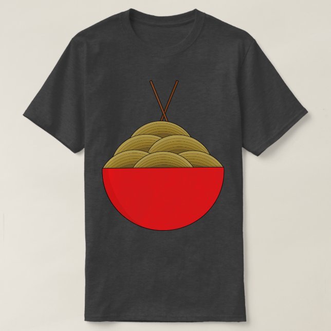Camiseta Comida asiática (Frente do Design)
