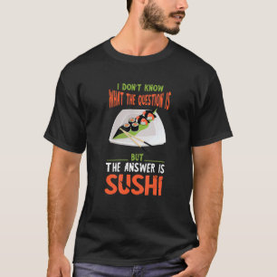 Camiseta Comida Asiática A Resposta É Sus Sushi Japonês Foo