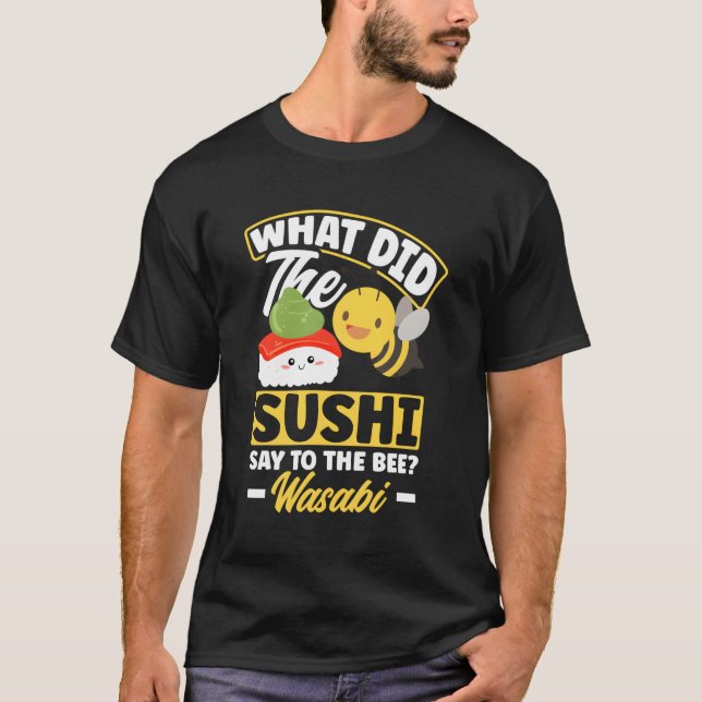 Camiseta Comida asiática Sushi Wasabi (Frente)