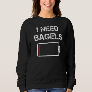Camiseta Comida Bagel Brunch I Precisa De Sacos