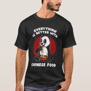 Camiseta Comida Chinesa, Urso de Panda, Aranão, Foto Divert