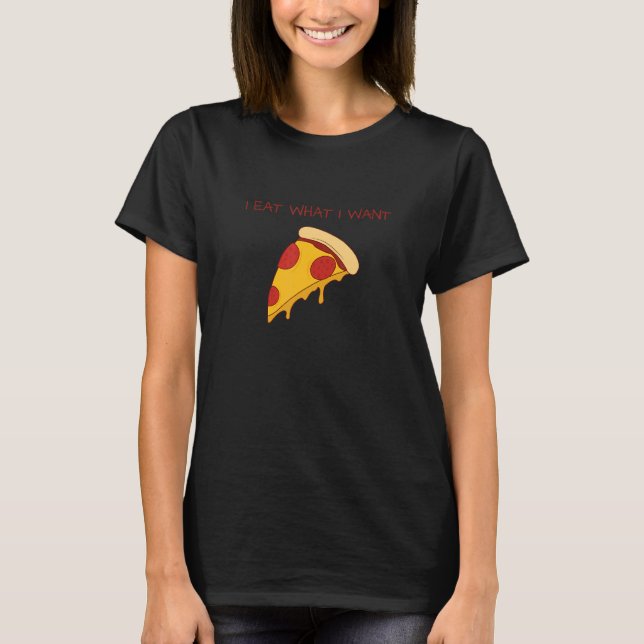 Camiseta Comida Citação Eu Comi O Que Quero Comida Itália (Frente)