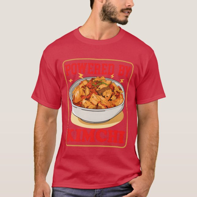 Camiseta Comida coreana Kimchi com o poder dos amigos Kimch (Frente)