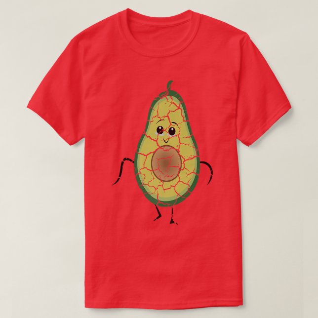 Camiseta comida, cozinhar, abacate, afligido 298 (Frente do Design)