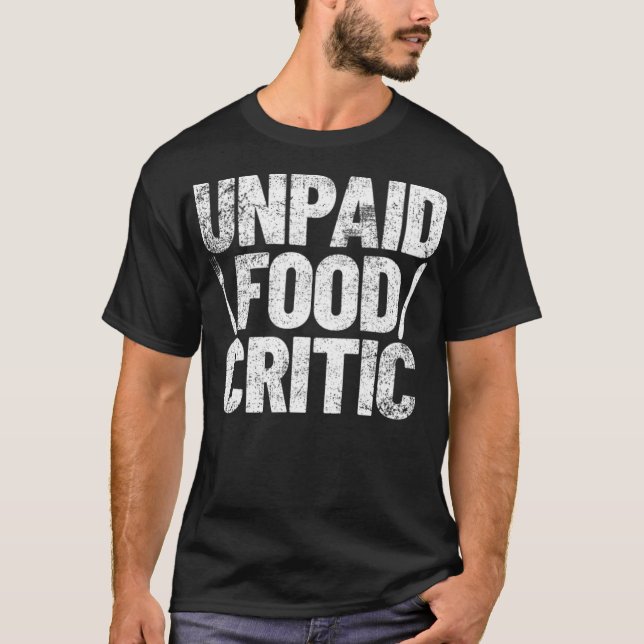 Camiseta Comida Crítico Chef rosquinha de Cook no aniversár (Frente)