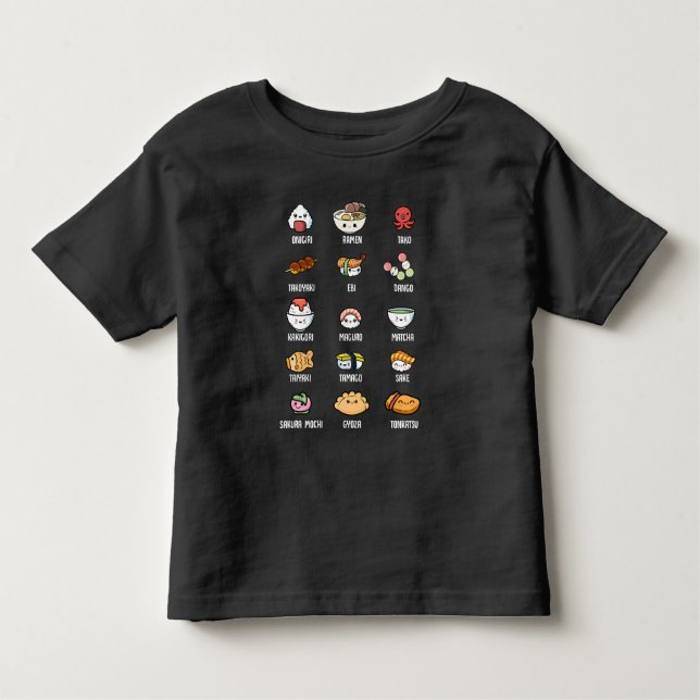 Camiseta Comida da Ásia Cai Sushi Rice Fish Ramen Lover (Frente)