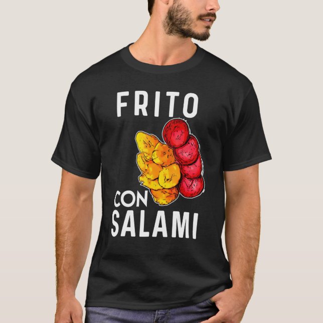 Camiseta Comida da República Dominicana Frito Con Salami Pl (Frente)