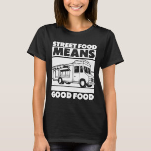 Camiseta Comida da Rua Caminhão do Fornecedor Stall