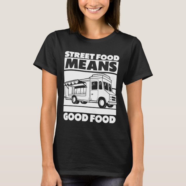 Camiseta Comida da Rua Caminhão do Fornecedor Stall (Frente)