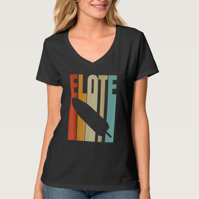 Camiseta Comida da rua Elote mexicana (Frente)