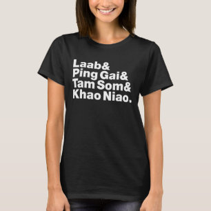 Camiseta Comida da rua Laotian