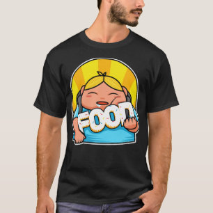 Camiseta Comida de amor Bolinho de aniversário doce e engra