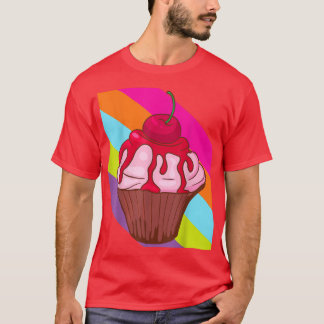 Camiseta Comida de bolo de padaria Assar cupcake Deliciosa 