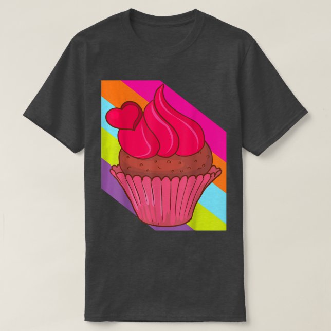 Camiseta Comida de bolo de padaria Assar cupcake Deliciosa  (Frente do Design)