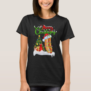 Camiseta Comida de Cachorros Quentes Decorações do Natal Pa