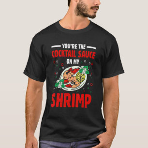 Camiseta Comida De Caranguejo De Molho De Cocktail