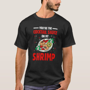 Camiseta Comida De Caranguejo De Molho De Cocktail