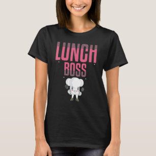 Camiseta Comida de Chefão Lady Comida Mulher Amor Escola