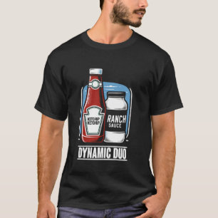 Camiseta Comida de Condição Dinâmica de Colheita Duo