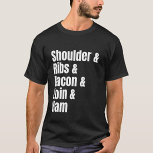 Camiseta Comida de Conforto ao Estilo Sulista Churrasco Por
