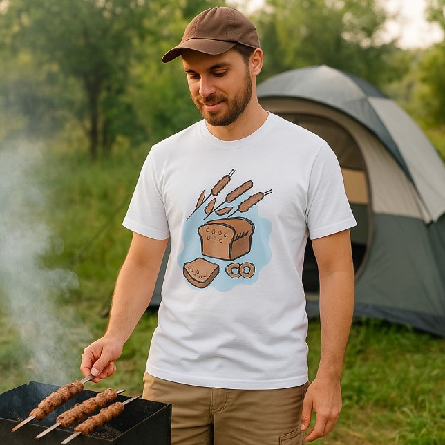 Camiseta Comida de fazendeiro Rustic Whole Bread (Criador carregado)