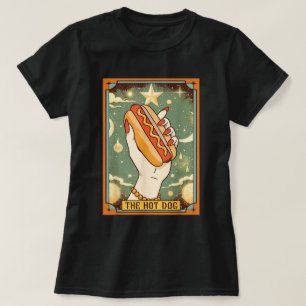 Camiseta Comida De Foodie A Placa De Tarô De Cachorro Quent