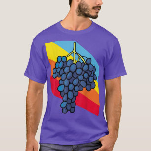 Camiseta Comida de Fruta azul vegetariana